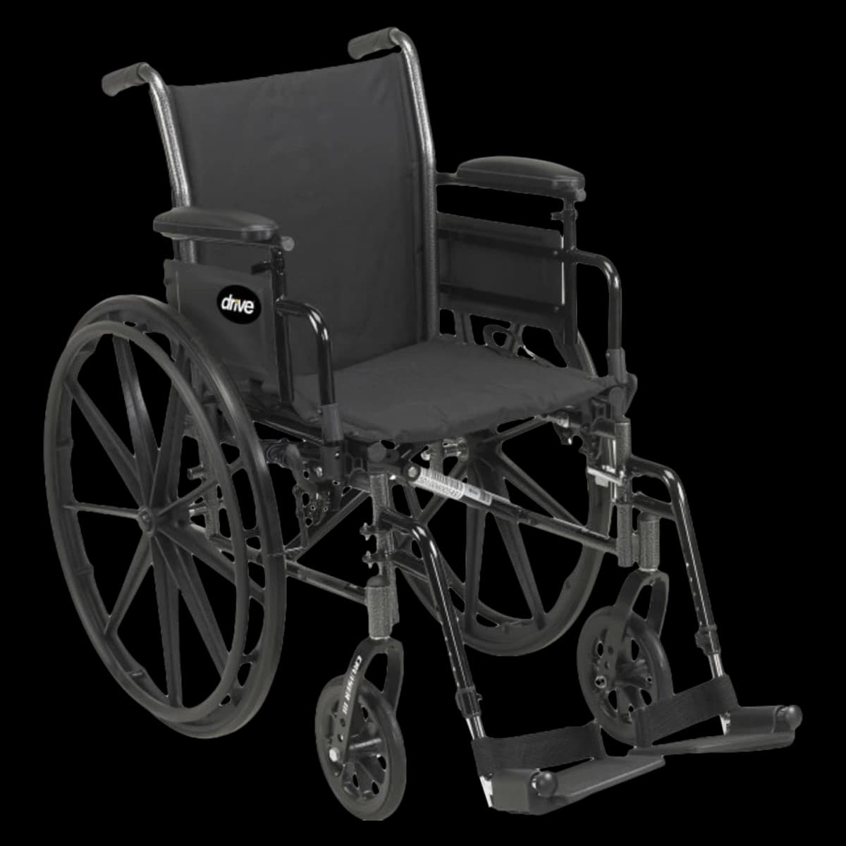Drive Medical Cruiser III Wheelchair, 350 lb Capacity, Adult - Wheelchair Cruiser III - Image 1