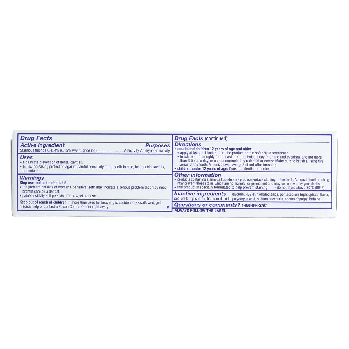 Sensodyne Rapid Relief Extra Fresh Toothpaste, 3.4 oz, 12-Pack thumbnail 3