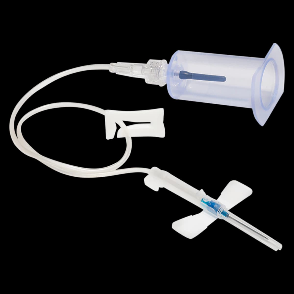 ICU Medical Saf-T Wing Blood Collection/Infusion Set, 25G x 3/4" Needle, 6" Tubing, Winged Safety, 200/Case - Set Saf-T Wing 6" Tubing - Image 1