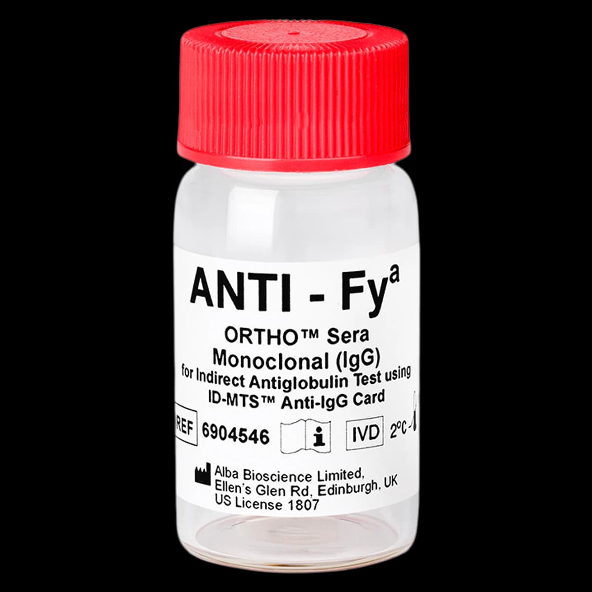 Ortho Sera Anti-Fya (Monoclonal) Blood Grouping Reagent, 5 mL, 1/Box - ORTHO Sera Anti-Fya (Monoclon - Image 1