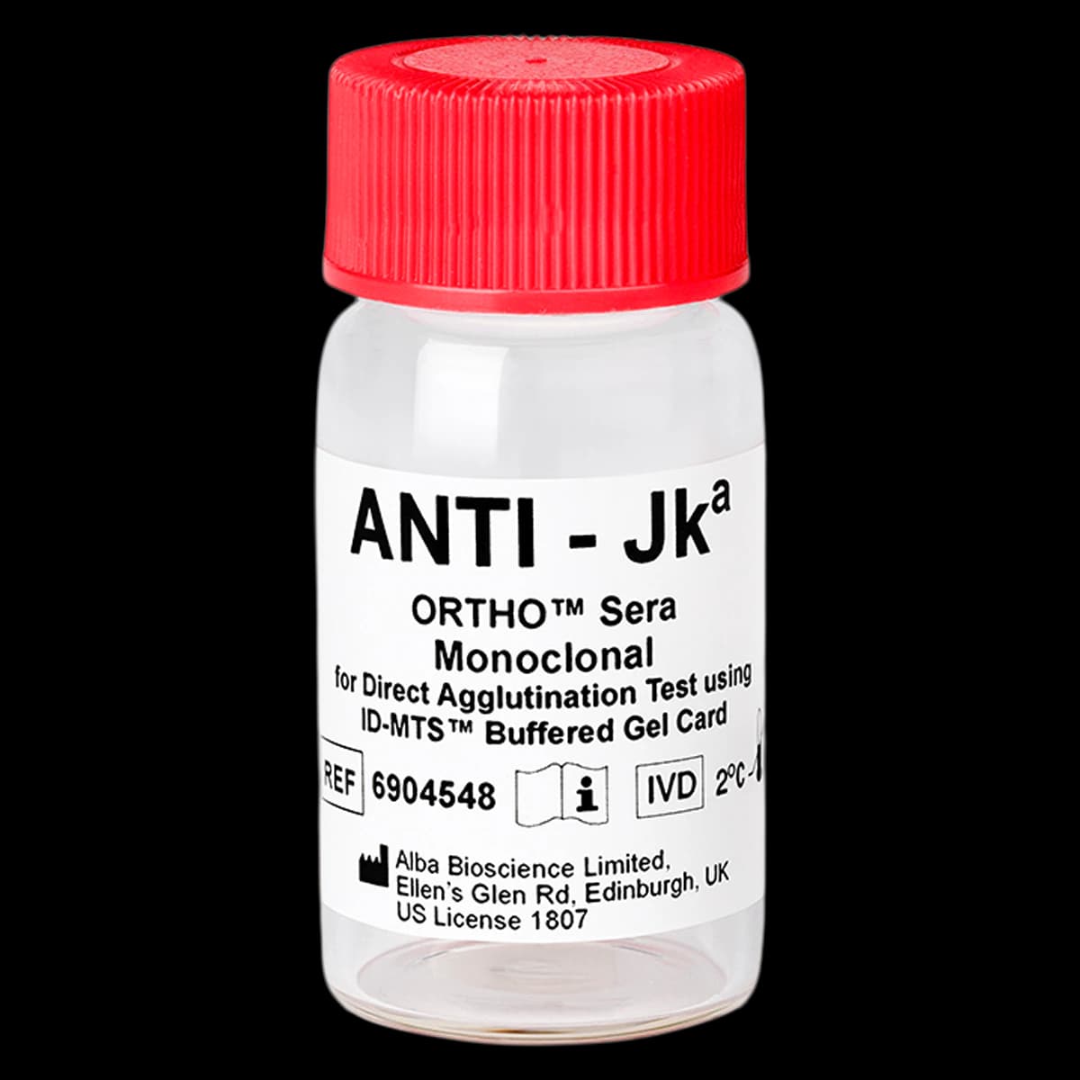 Ortho Sera Anti-Jka Blood Grouping Reagent, 5 mL, 1/Box - ORTHO Sera Anti-Jka - Image 1