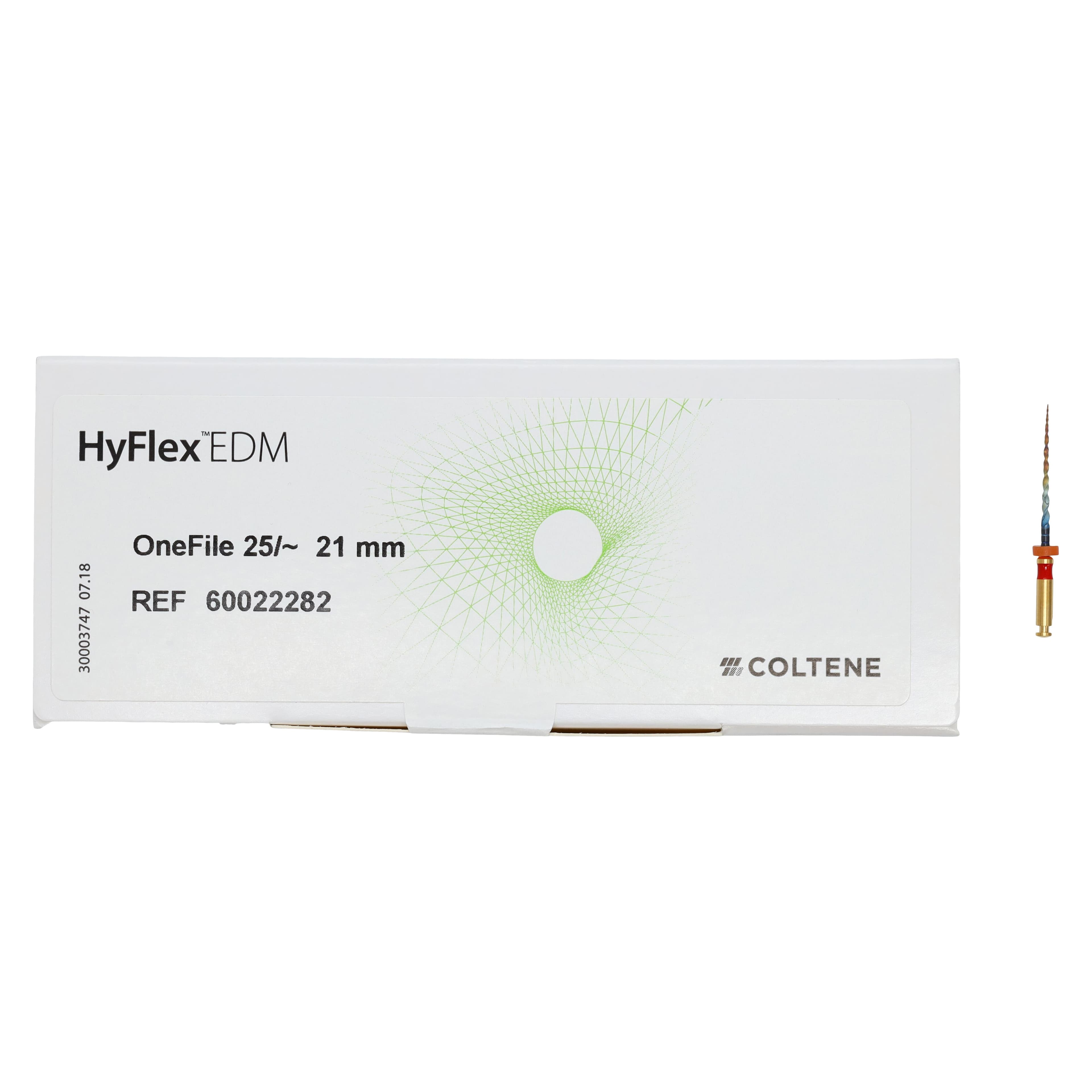 HyFlex EDM OneFile Rotary File, NiTi, Variable Taper, Size 25, 21mm, 3/Pkg thumbnail 5