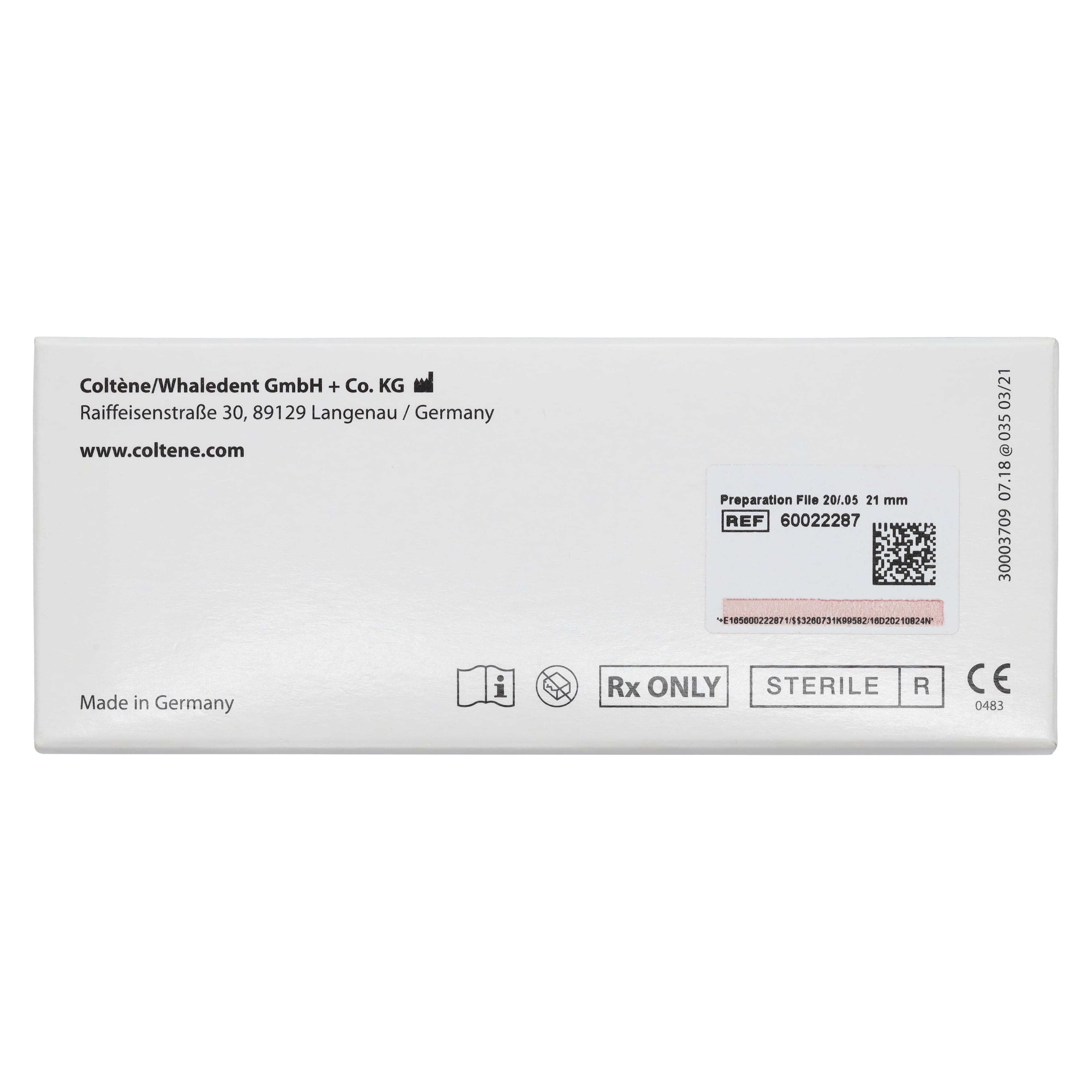 HyFlex EDM 20/.05 Preparation File, 21mm, Nickel-Titanium Rotary Endodontic File, 3/Pkg, 60022287 thumbnail 7