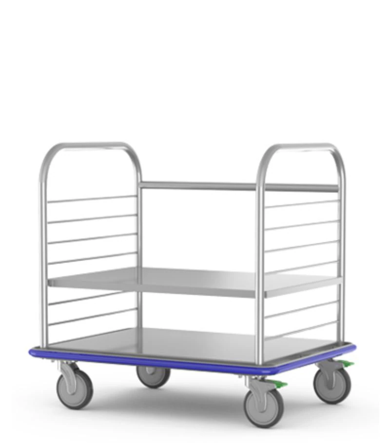 Mac Medical Stainless Steel Transport Cart Case, 26" x 36" x 39" - Cart Transport Case SS - Image 1