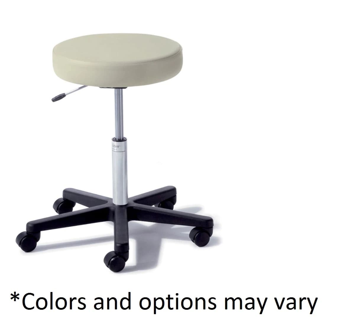 Midmark Ritter Value Series Pneumatic Exam Stool, Backless, Granite, 300 lb Capacity - Stool Exam Pneumatic Backless - Image 1