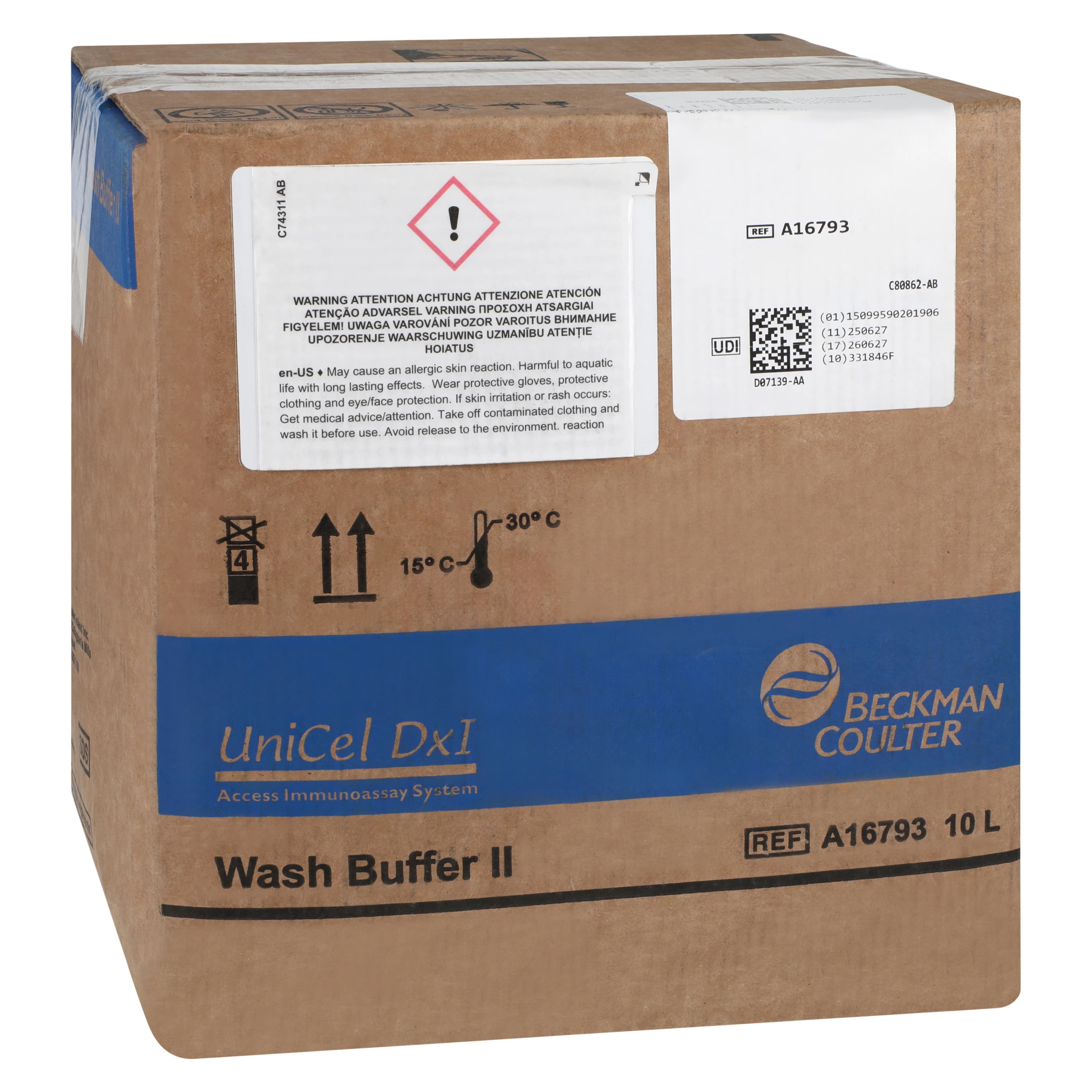 Beckman Coulter UniCel DxI Wash Solution Buffer, 10L - UniCel DXI Wash Buffer Solutn - Image 1