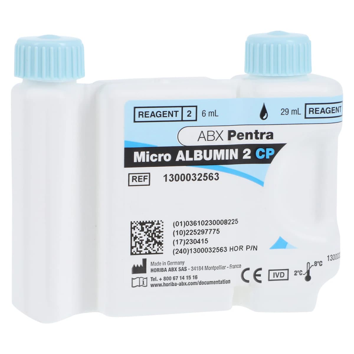 ABX Pentra Microalbumin Reagent Kit, 29 mL R1 / 6 mL R2, 1 Kit - Reagent Microalbumin Kit - Image 1