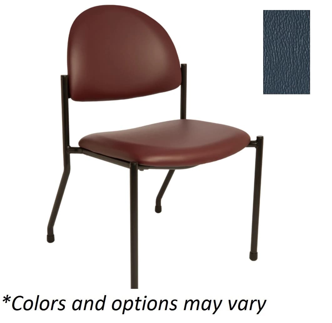 Brewer Chair Side Chair without Arms, Deep Sapphire Upholstery, 250 lb Capacity - Chair Side w/o Arms Brewer - Image 1