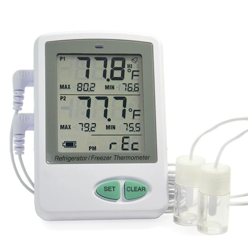 Thermco Refrigerator/Freezer Data Logger with Temperature Probe, 5 mL, -50 to 70°C, Each - Logger Vaccine Tmprtr Dl Prb - Image 1