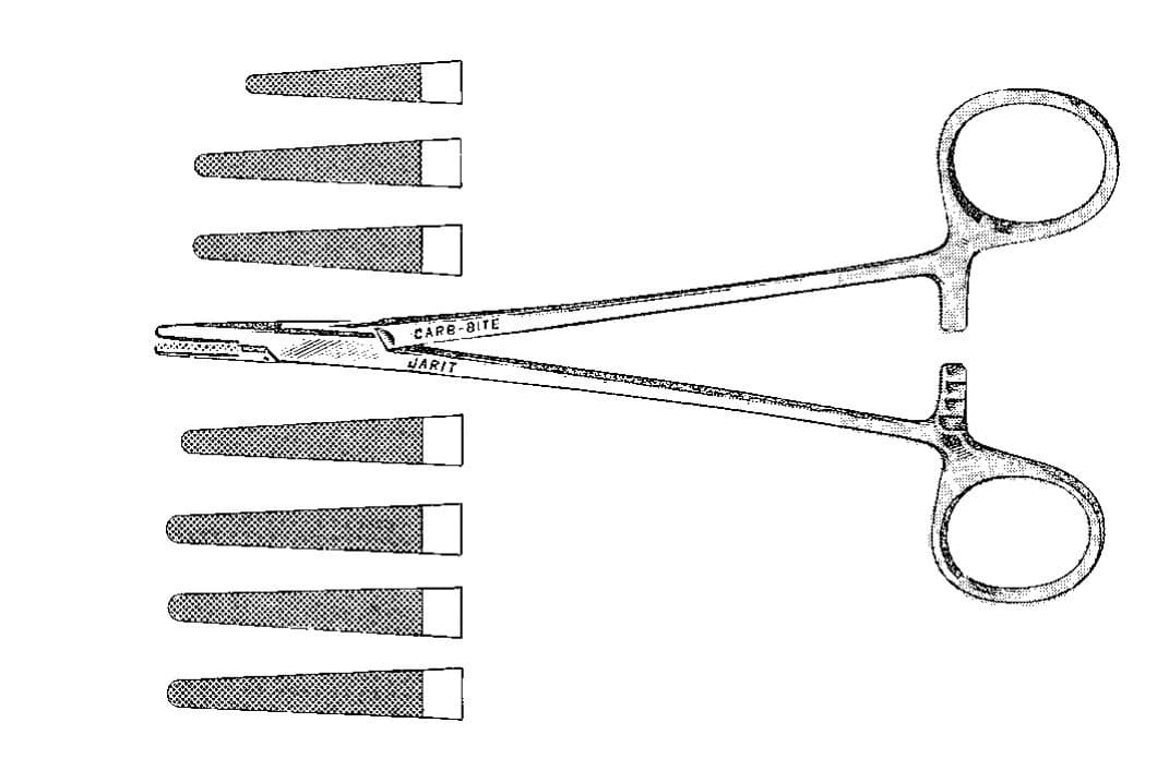 Jarit Crile-Wood Needle Holder, Serrated, 6" (15 cm), Stainless Steel - Holder Needle Crile Wood - Image 1