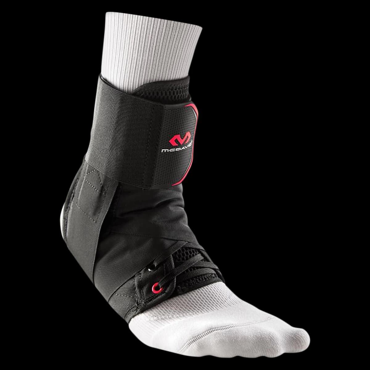 McDavid Ankle Support Brace with Strap, Polyester, Medium (Men 9-11 / Women 10-12), 8.5-9" Ankle - Brace Ankle Poly w/ Strap - Image 1