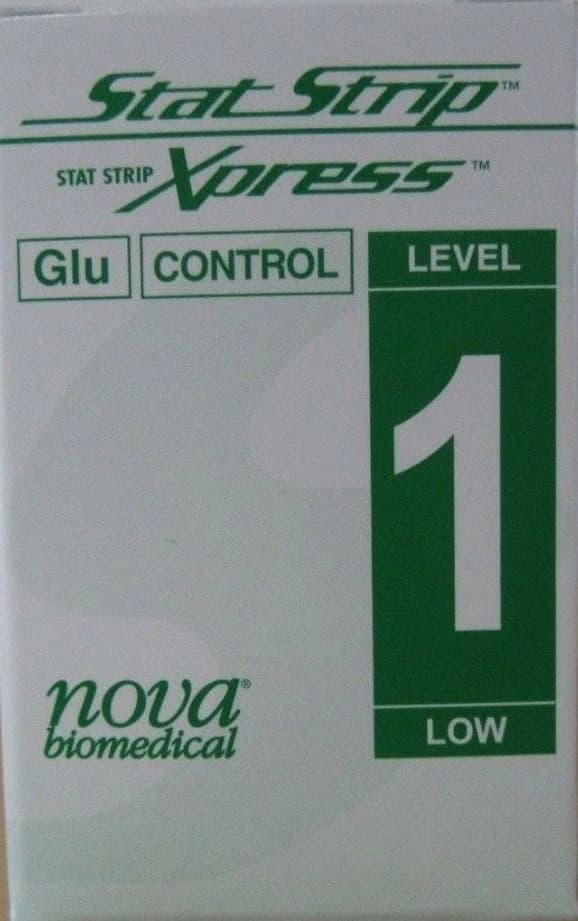 Nova Biomedical StatStrip Glucose Level I Control, Legacy ER, Each - Statstrip Glucose Lvl I - Image 1