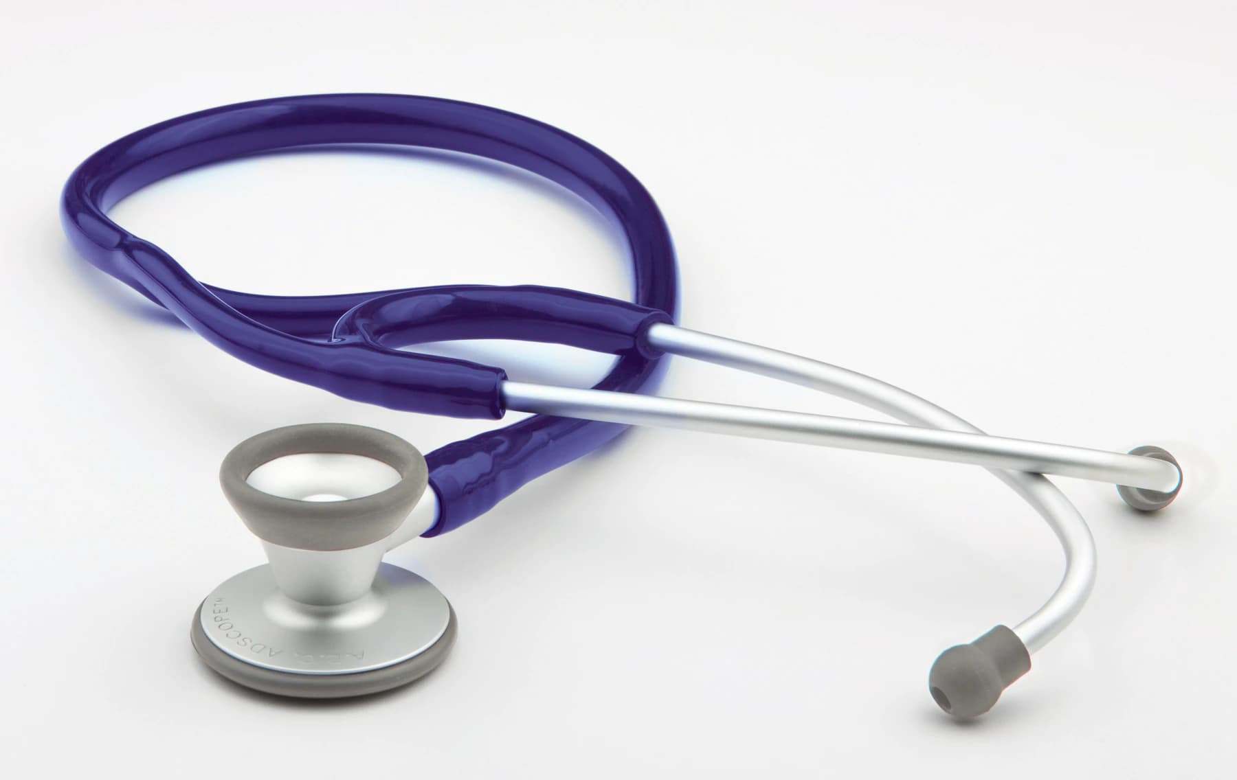 ADC Adscope 606 Cardiology Stethoscope, Adult, Royal Blue, Double Lumen Tubing - Stethoscope Adscope Cardiology - Image 1