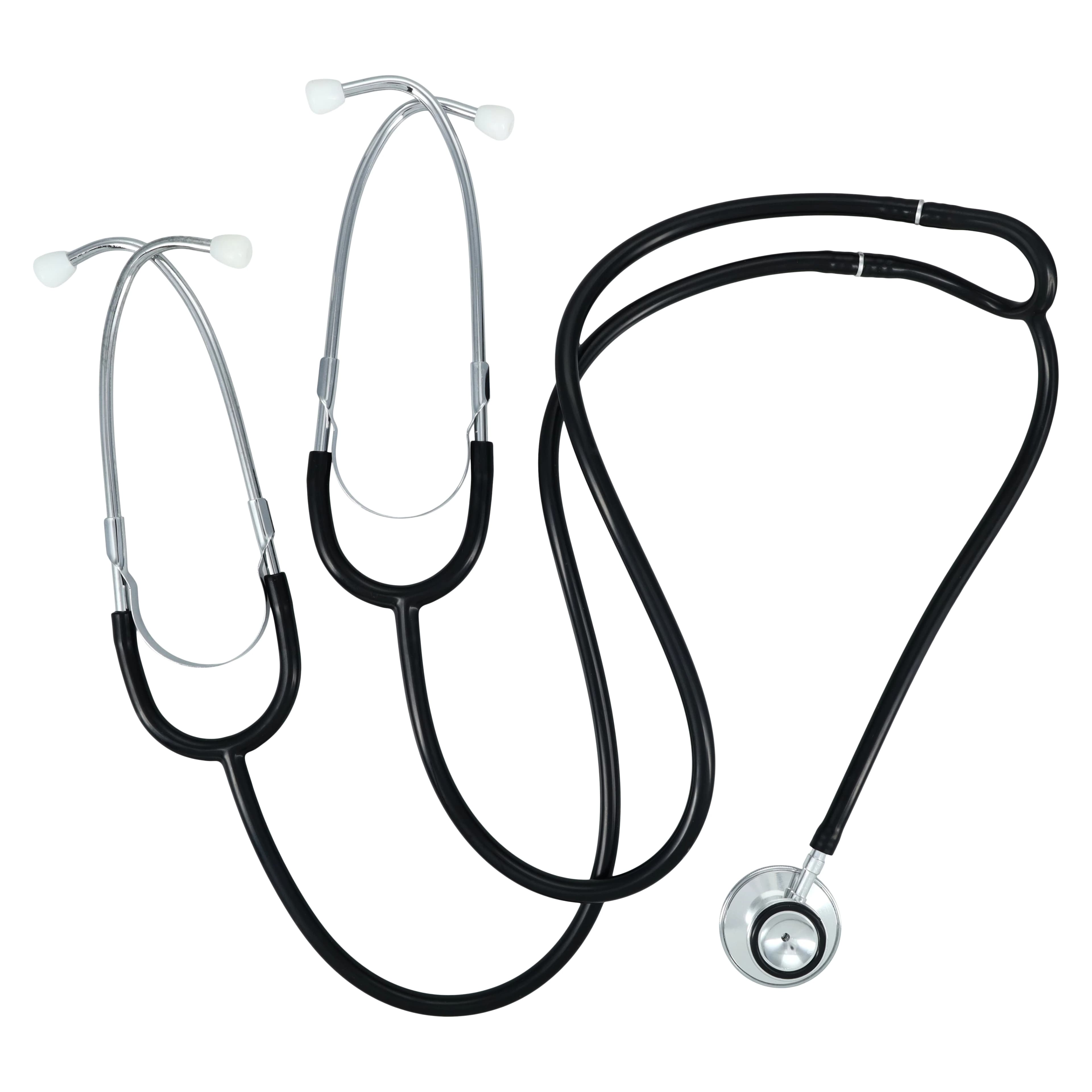 Tech-Med Teaching Stethoscope, Black, Dual-Head, PVC Tubing, Each - Stethoscope Black 2Hd Tch - Image 1