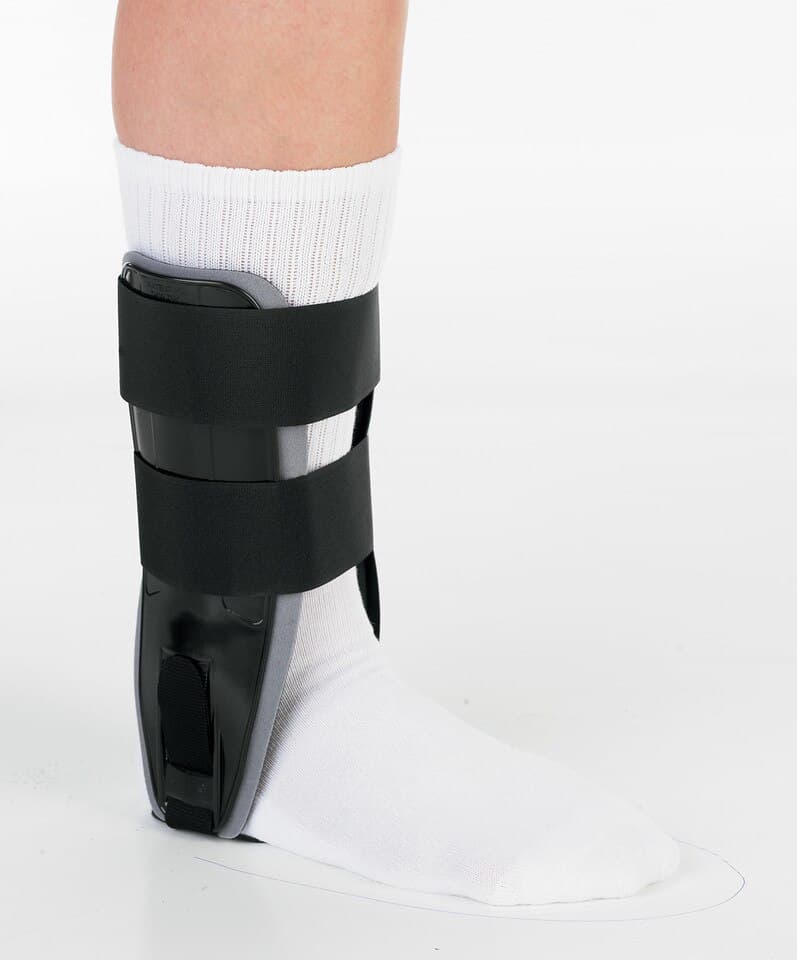 Breg Stirrup Ankle Plus Support, Adult, One Size, Black - Stirrup Ankle Plus Adt Blk - Image 1