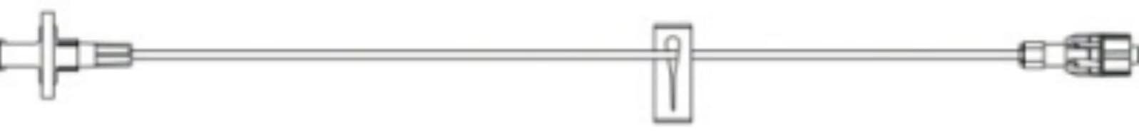 B. Braun Extension Set Microbore 60" IV, 0.2 Micron Filter, Distal Male Luer Lock, Latex-Free, 50/Case - Extension Set Microbore 60" - Image 1