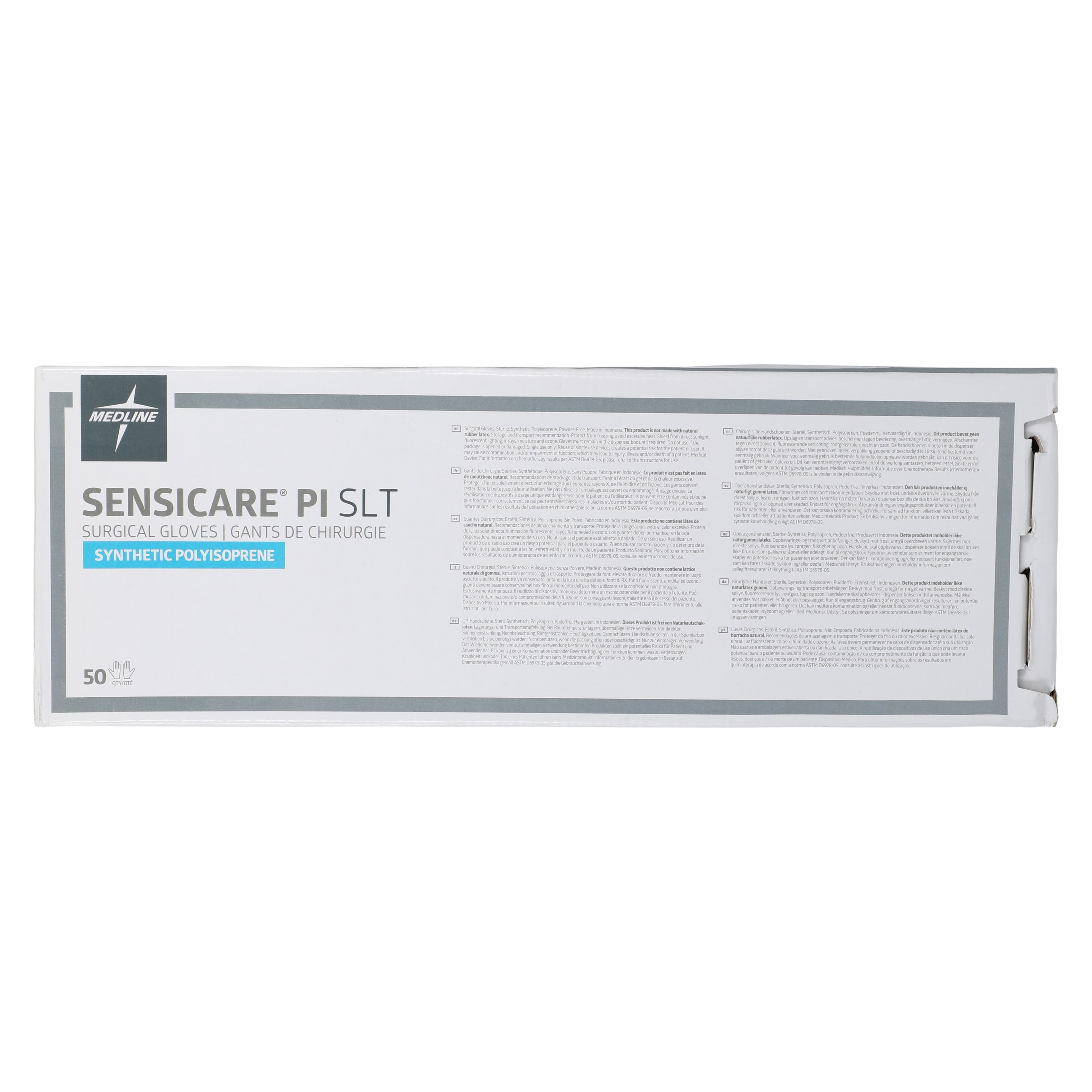 Medline SensiCare SLT Polyisoprene Surgical Gloves, Latex-Free, Powder-Free, Size 6 thumbnail 2