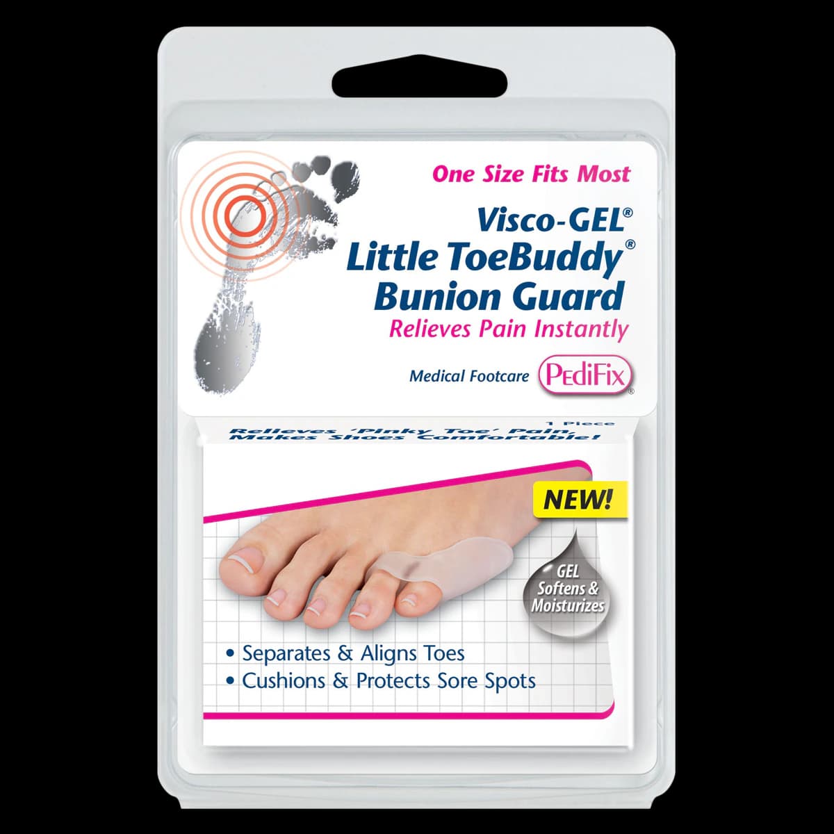 Pedifix Visco-Gel Bunion Guard, Little ToeBuddy, 1/Package - Guard Bunion Little ToeBuddy - Image 1