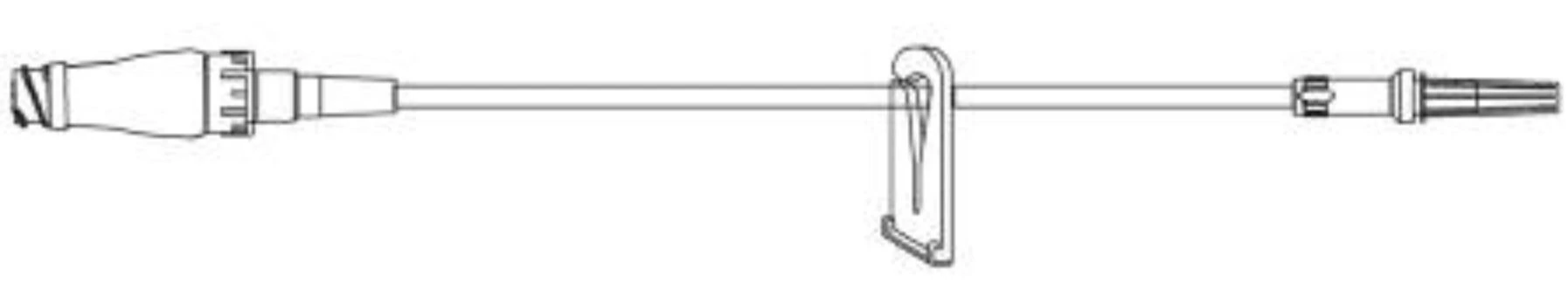 ICU Medical Extension Set, Small Bore, 7" Luer Slip, Microclave Clear Connector, Non-DEHP, 50/Case - Extension Set Small Bore - Image 1