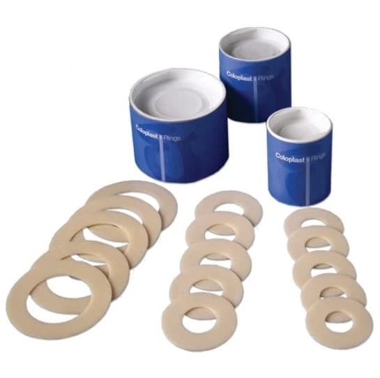 Coloplast Ring Skin Barrier Ostomy, 1-3/5" (41 mm), Box of 10 - Ring Skin Barrier Ostomy - Image 1