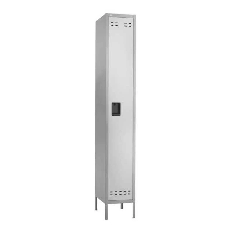 Safco Products Single-Tier Steel Storage Locker, Padlock Handle, Two-Tone Gray, Each - Locker Storage Single Tier - Image 1