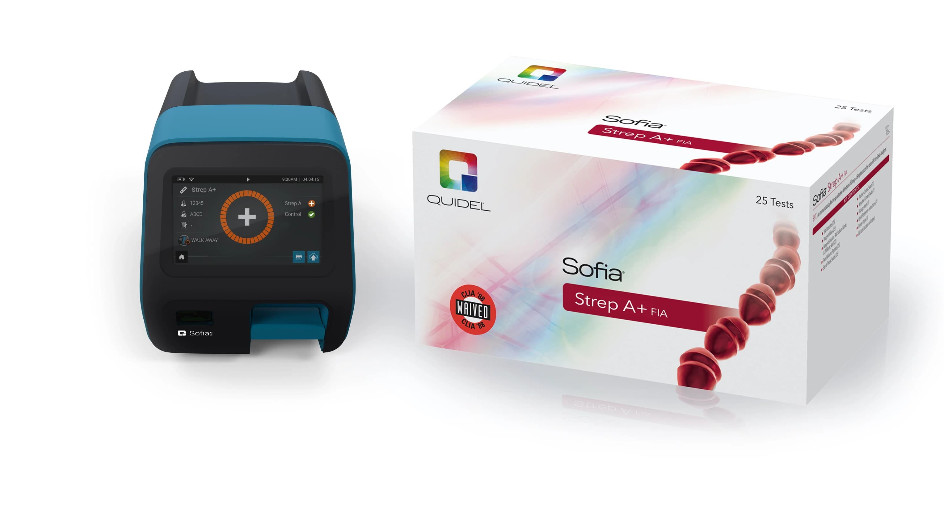 Sofia 2 Strep A+ Starter Kit with Reader, CLIA Waived, Includes 3 Strep A+ Test Kits and Warranty Pack - Sofia 2 Strep A+ Starter Kit - Image 1