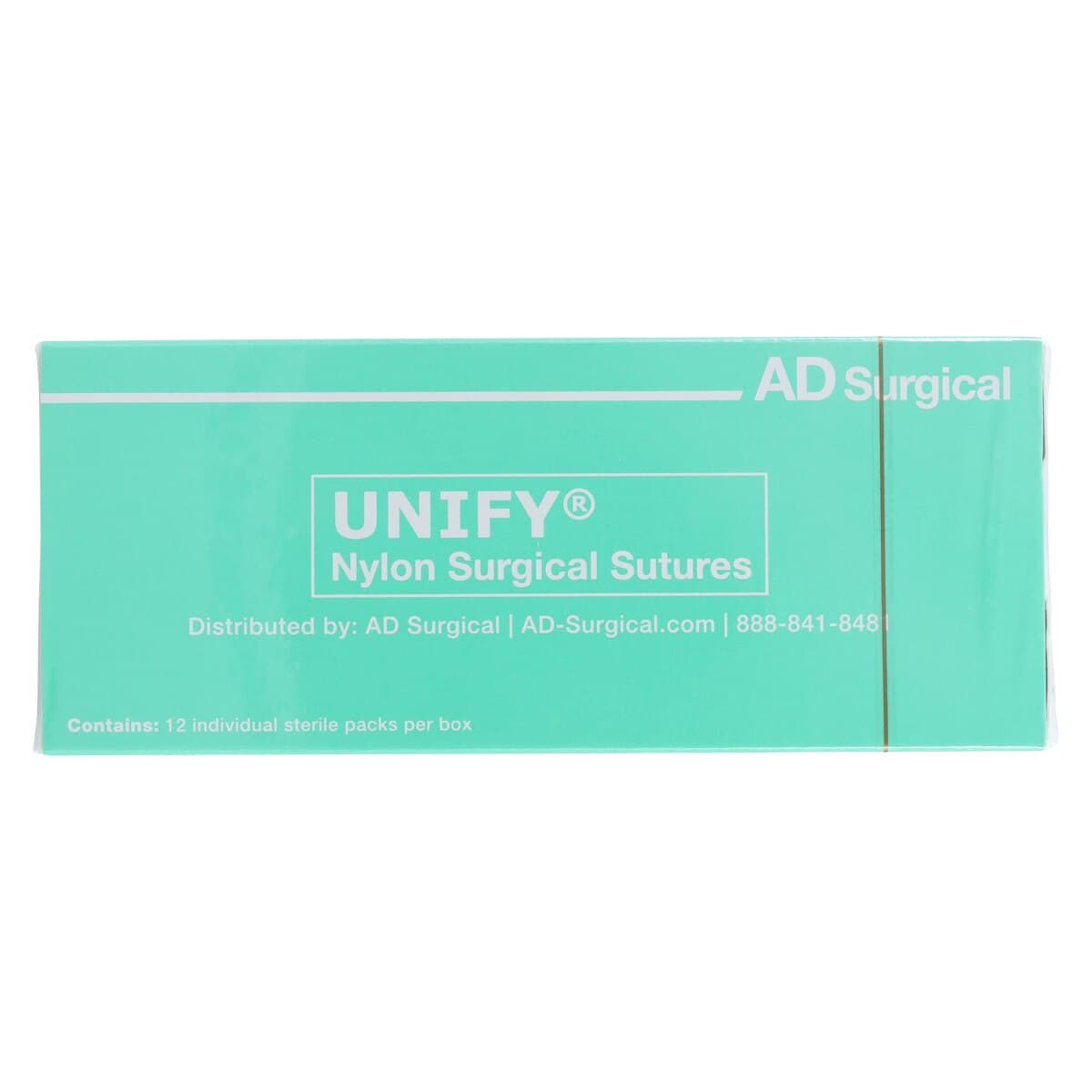 Unify Suture Nylon Monofilament, 5-0, 10", Non-Absorbable, FS-2 Reverse Cutting 3/8 Circle Needle 19mm, Uncoated Black, 12/Box thumbnail 4