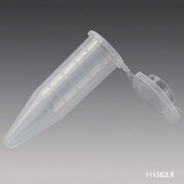 Globe Scientific Diamond Midi Microcentrifuge Tube, Polypropylene, 5mL, Graduated, Natural, Attached Snap Cap, Conical Bottom, Non-Sterile, 100/Bag - Tube Mcrcntrfg Lck Snp Cp - Image 1