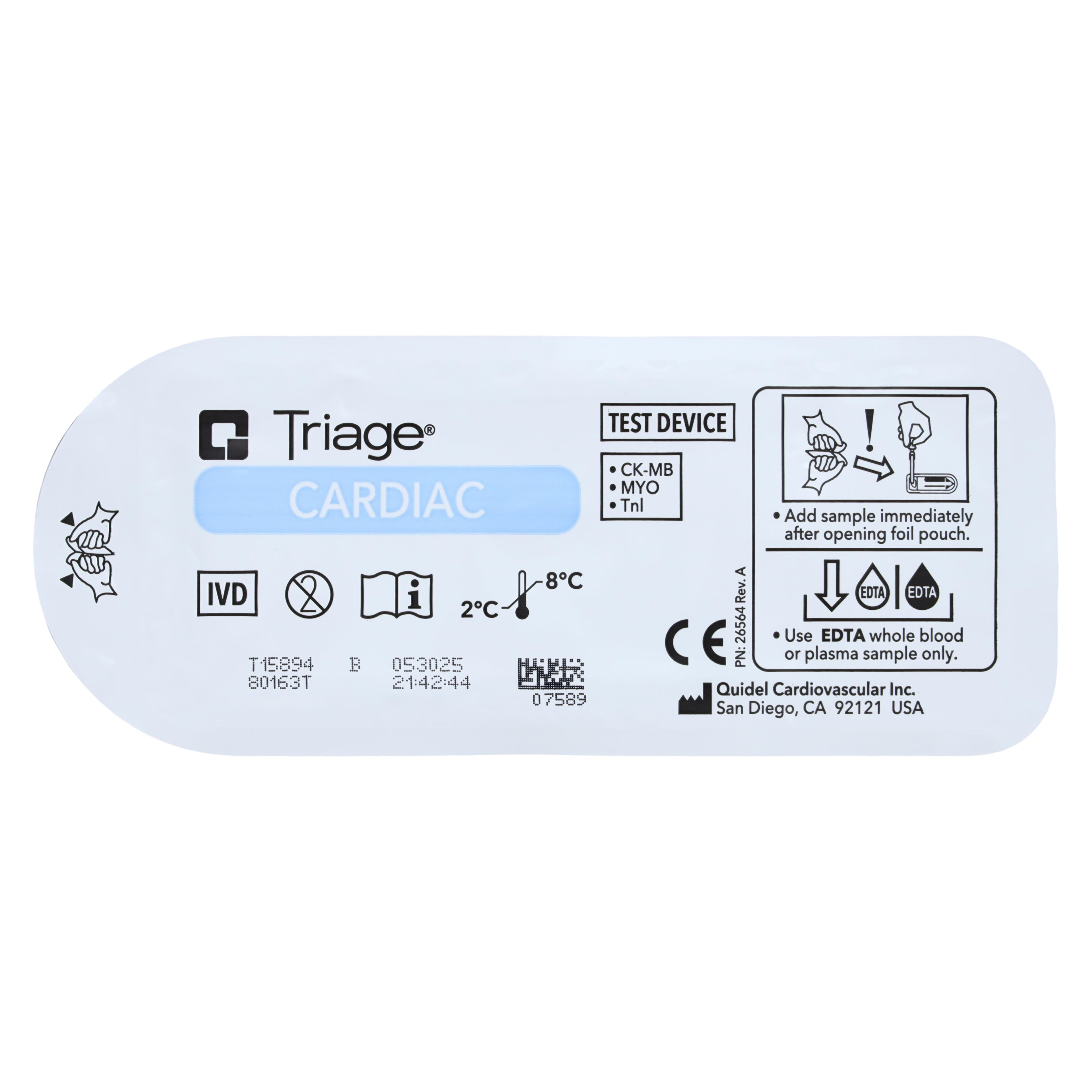 Quidel Triage Cardiac HS Panel Test Kit, 25 Tests/Box thumbnail 3
