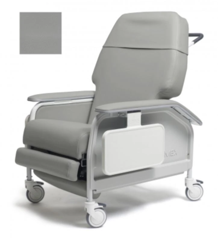 Lumex Clinical Care Recliner, Extra Wide, 450 lb Weight Capacity, Manual, Concrete - Recliner Extra Wide Clncl Care - Image 1