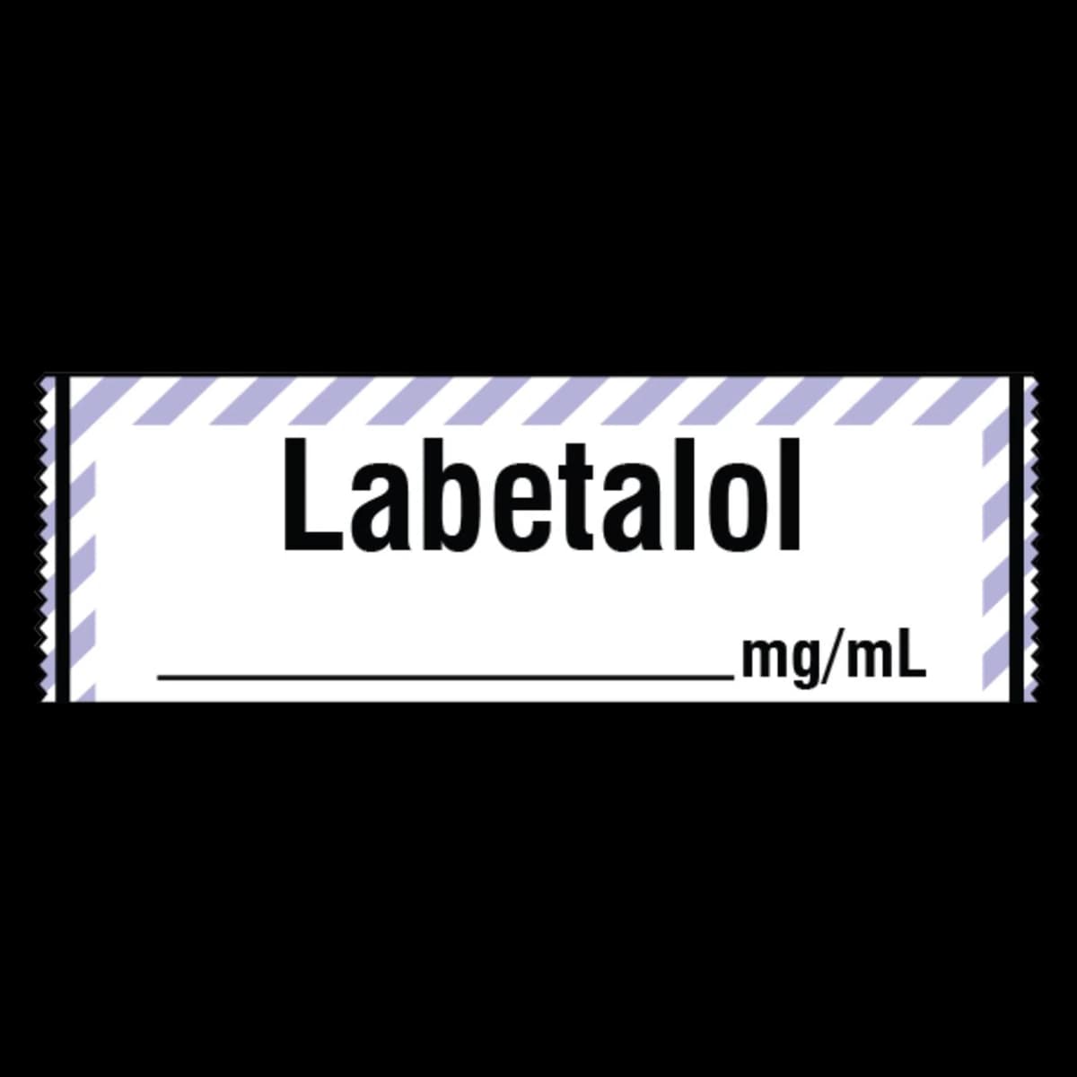 Shamrock Scientific Drug Tape Label, Labetalol mg/mL, Green, 1/2" x 500", 1 Roll - Label Anes Drug Syringe ID - Image 1
