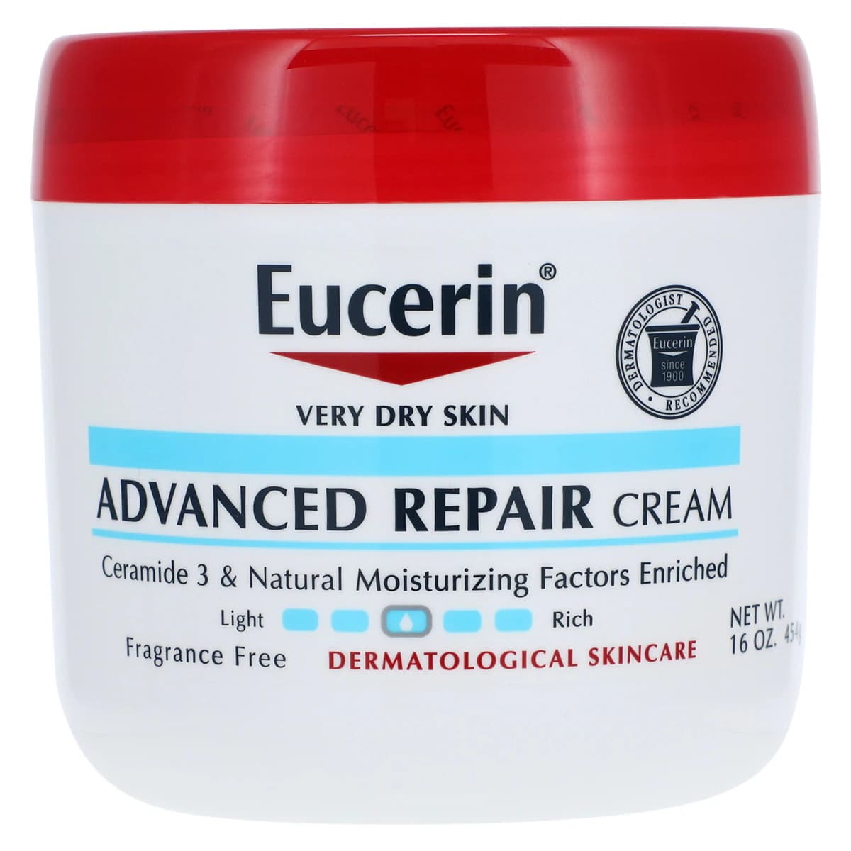Eucerin Advanced Repair Cream, Fragrance Free, 16 oz Bottle - Eucerin Advanced Repair Cream - Image 1