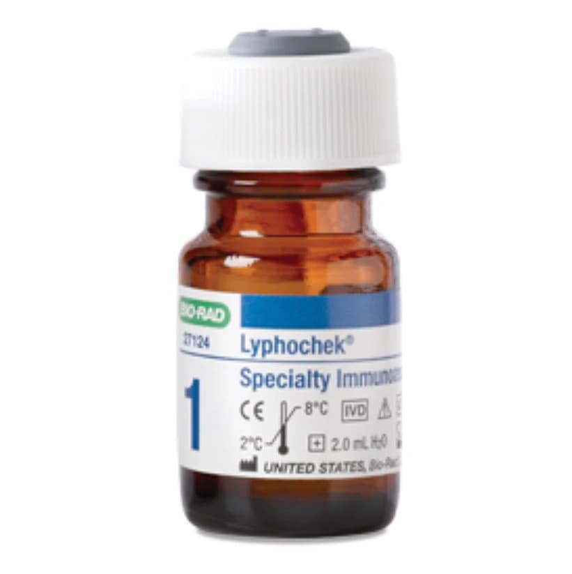 Bio-Rad Lyphochek Immunoassay Control Level 1, 2 mL, 6 Vials/Pack - Lyphochek Immun Spec Cntrl Lv1 - Image 1