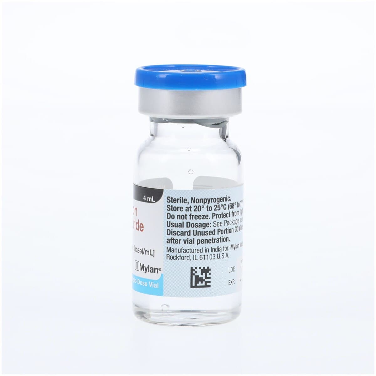 Granisetron HCl Injection 1 mg/mL, Multi-Dose Vial, 4 mL, Mylan thumbnail 5
