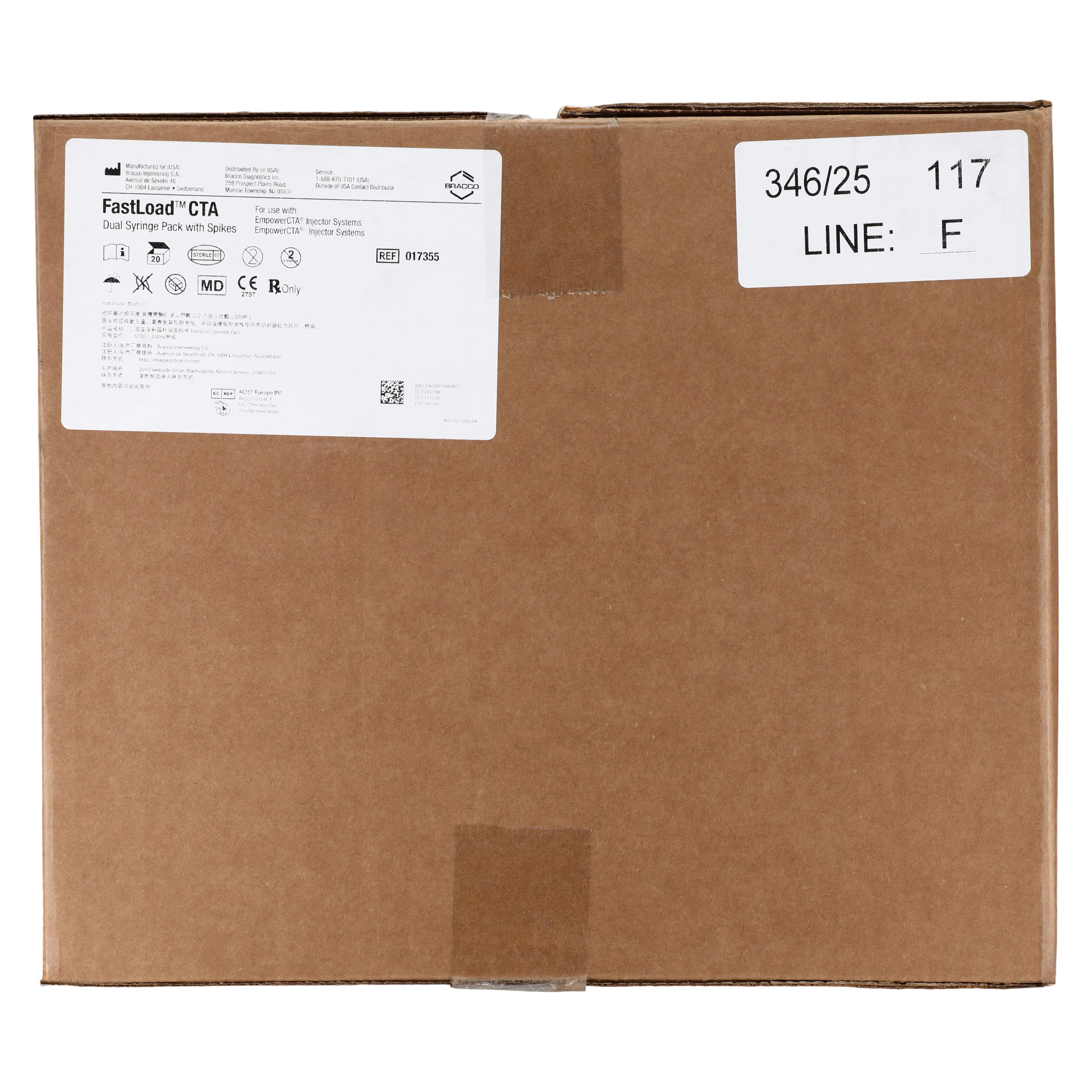 Bracco Diagnostics Fastload Dual Syringe Quad-Pak, 20/Case thumbnail 2