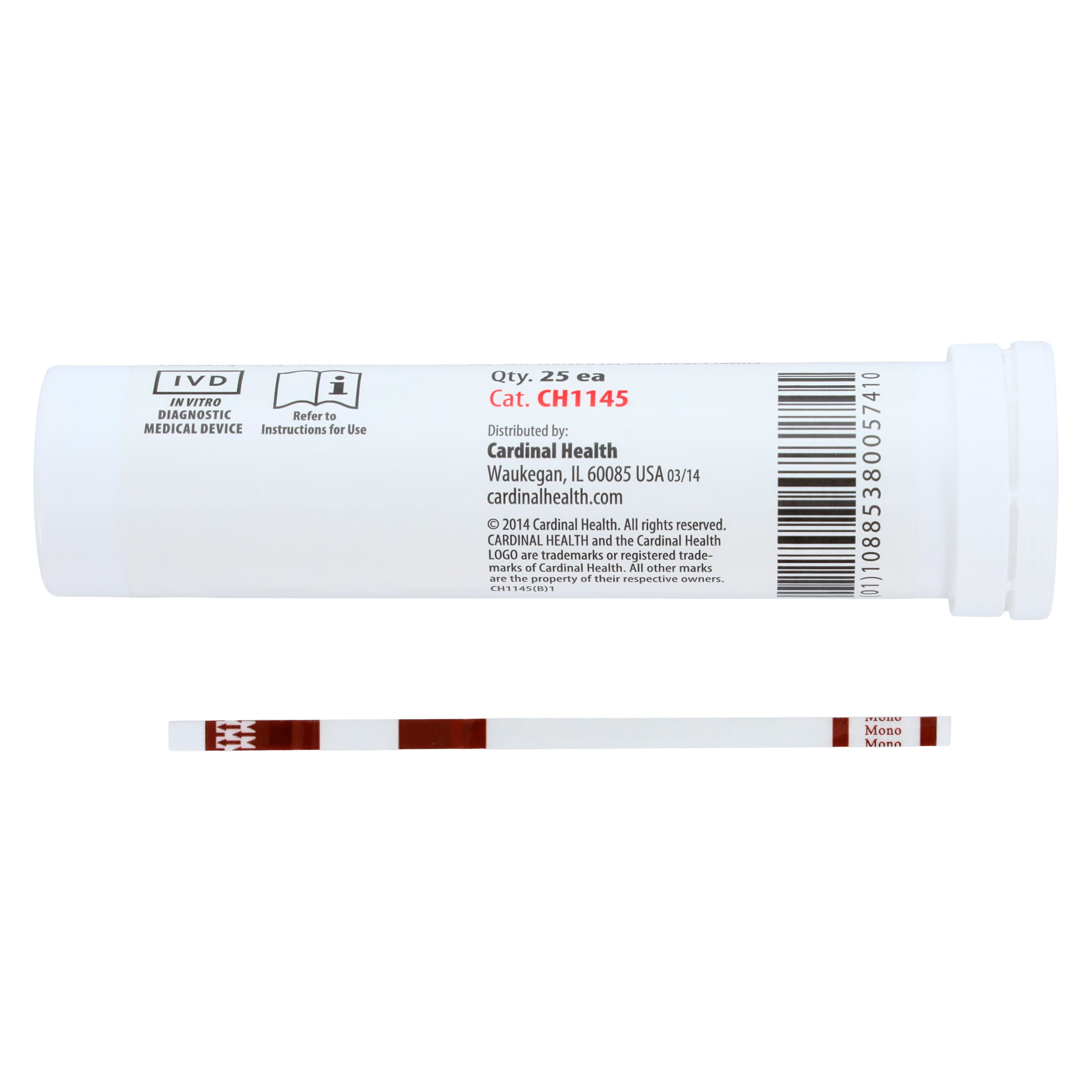 Cardinal Health Mono II Rapid CLIA Waived Test Kit, 25 Tests/Kit thumbnail 4