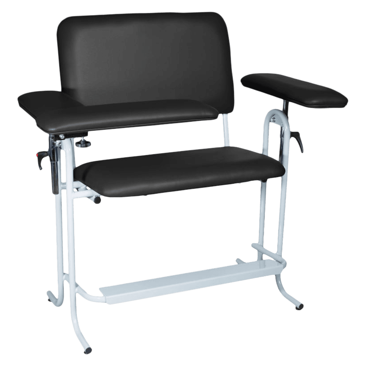 Tech-Med Upholstered Bariatric Chair, Black, 700 lb Capacity, 1/Case - Tech-Med(R) Wide / Tall Blood - Image 1