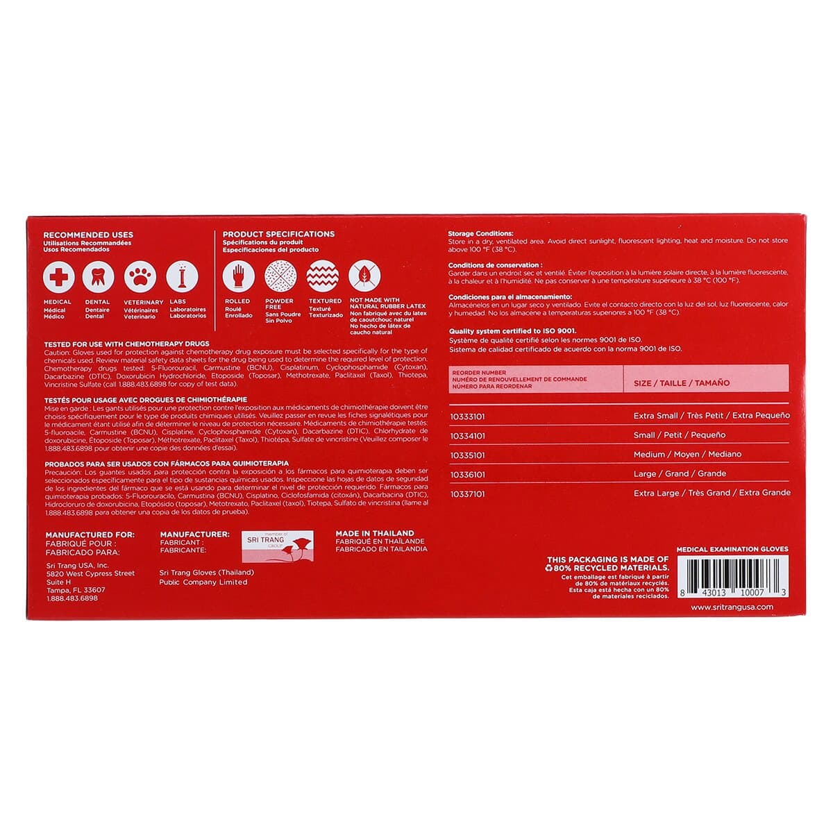 Ventyv Nitrile Powder-Free Exam Glove Plus 3.5 (Elephant), Medium, Violet Blue, 200/Box, 10335101 thumbnail 5