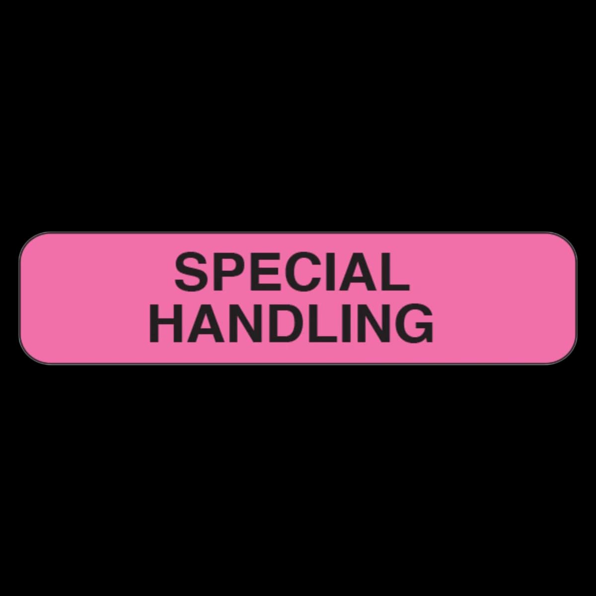 Label Lab "Special Handling" Labels, Fluorescent Pink, 5/16" x 1-1/4", 500/Roll - Label Lab "Special Handling" - Image 1