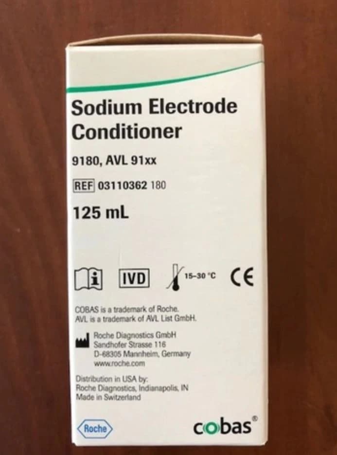 Roche Diagnostics Sodium Electrode Conditioner, 125 mL Bottle - Conditioner Sodium Electrode - Image 1