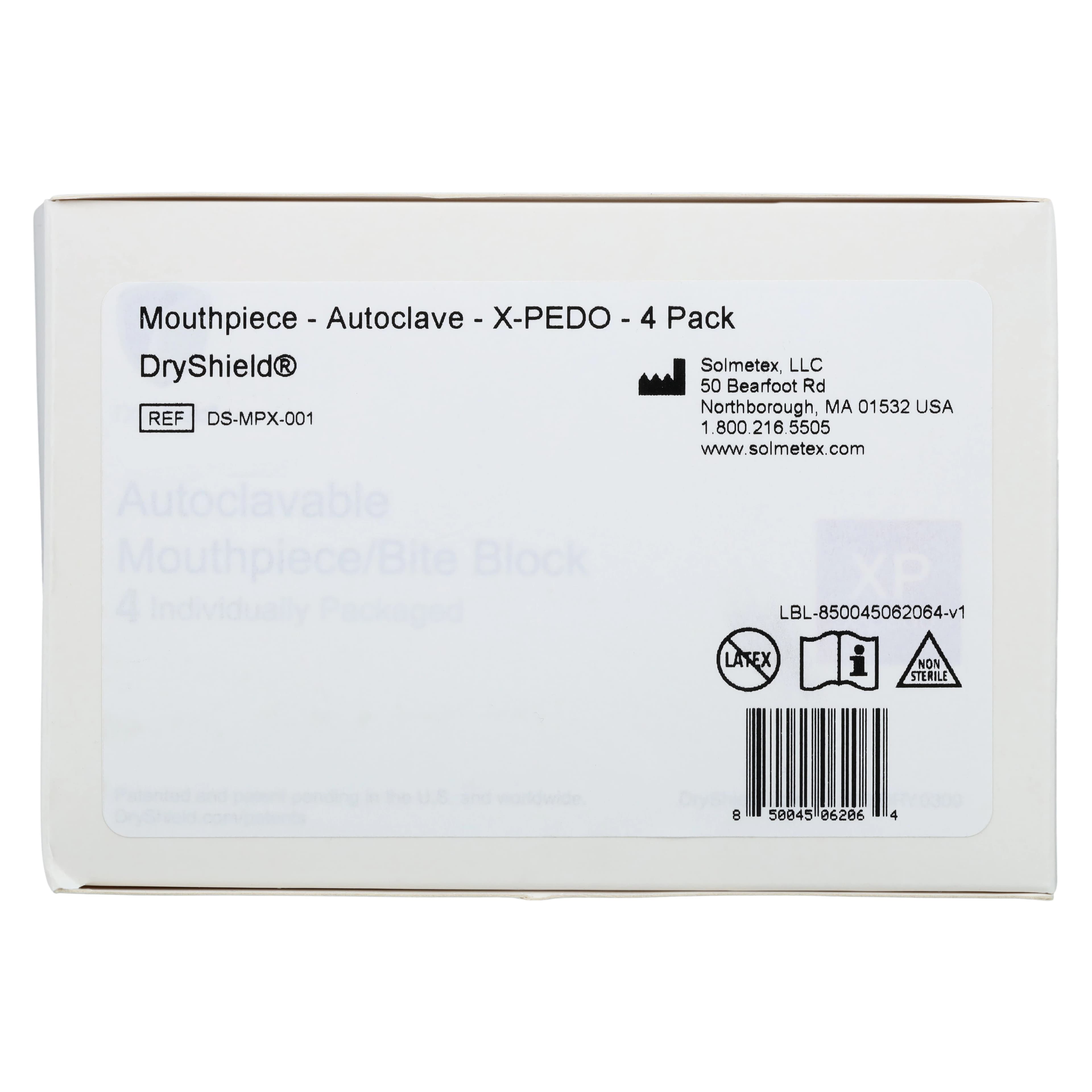 DryShield Autoclavable Mouthpiece, X-Pedo, 4/Pack, DS-MPX-001 thumbnail 4