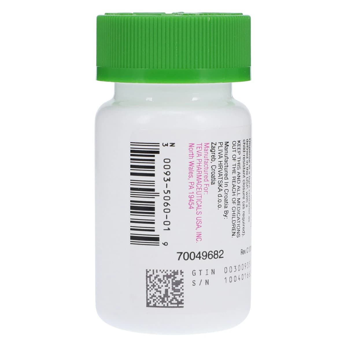 Hydroxyzine HCL Tablets, 10mg, 100/Bottle, Teva Pharmaceuticals thumbnail 3