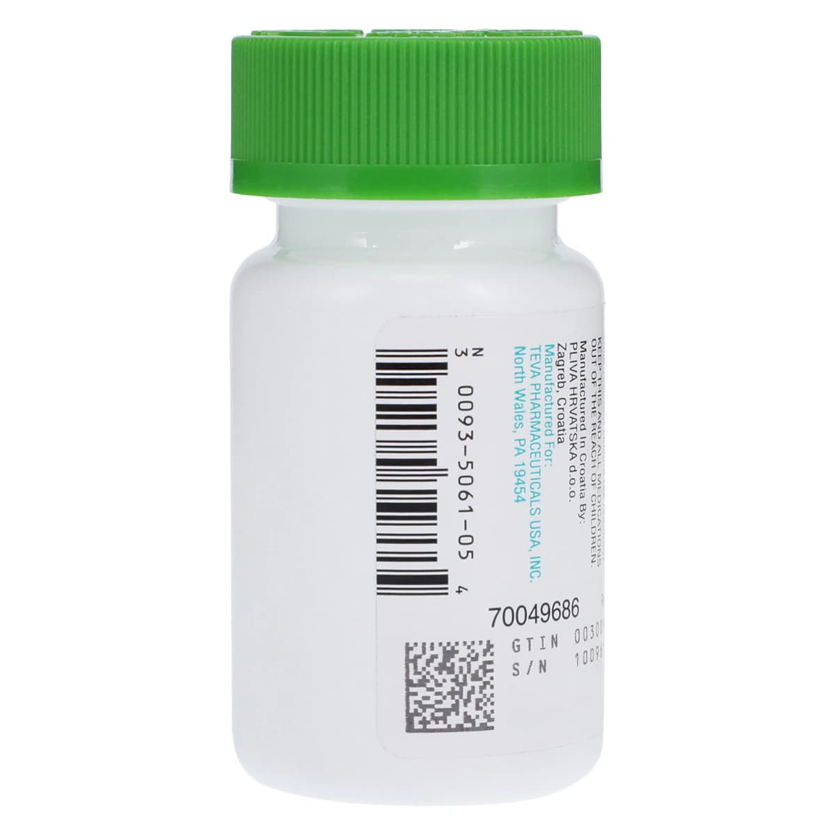 Hydroxyzine HCL Tablets, 25mg, 500/Bottle, Teva Pharmaceuticals thumbnail 3
