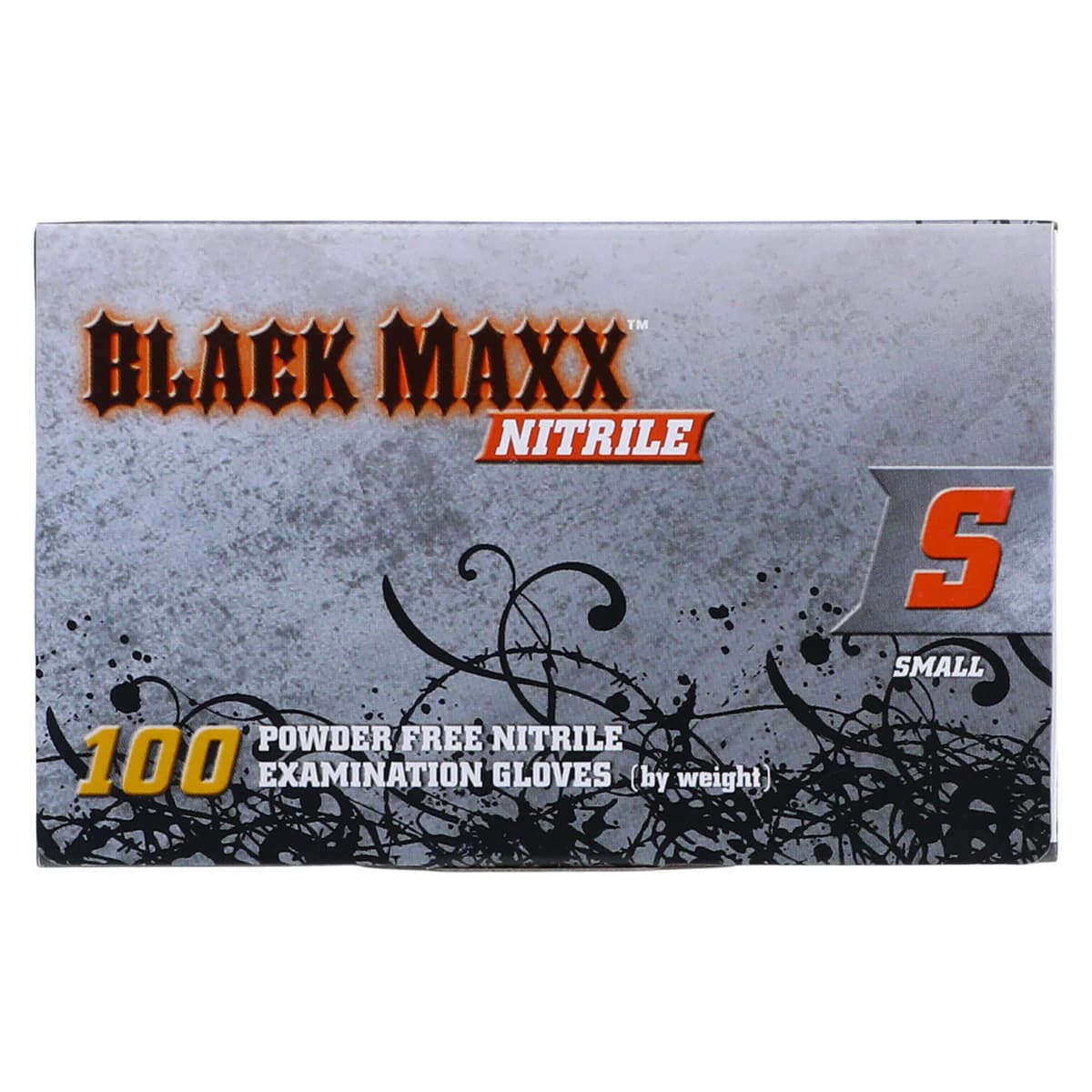 Black Maxx Nitrile Exam Gloves, Powder Free, Textured, Non-Sterile, Small, Black, 100/Box, BMN100S thumbnail 6
