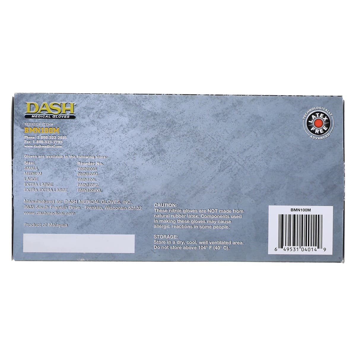 Black Maxx Nitrile Exam Gloves, Powder Free, Non-Sterile, Textured, Medium, Black, 100/Box, BMN100M thumbnail 5