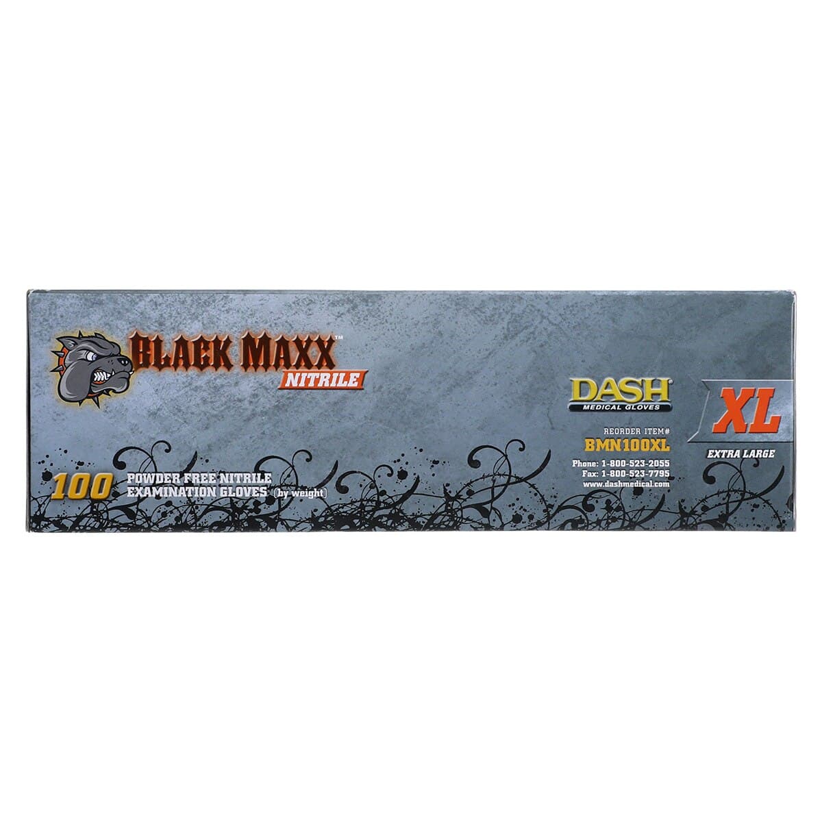 Black Maxx Nitrile Exam Gloves, Powder Free, Non-Sterile, X-Large, Black, 100/Box, BMN100XL thumbnail 7