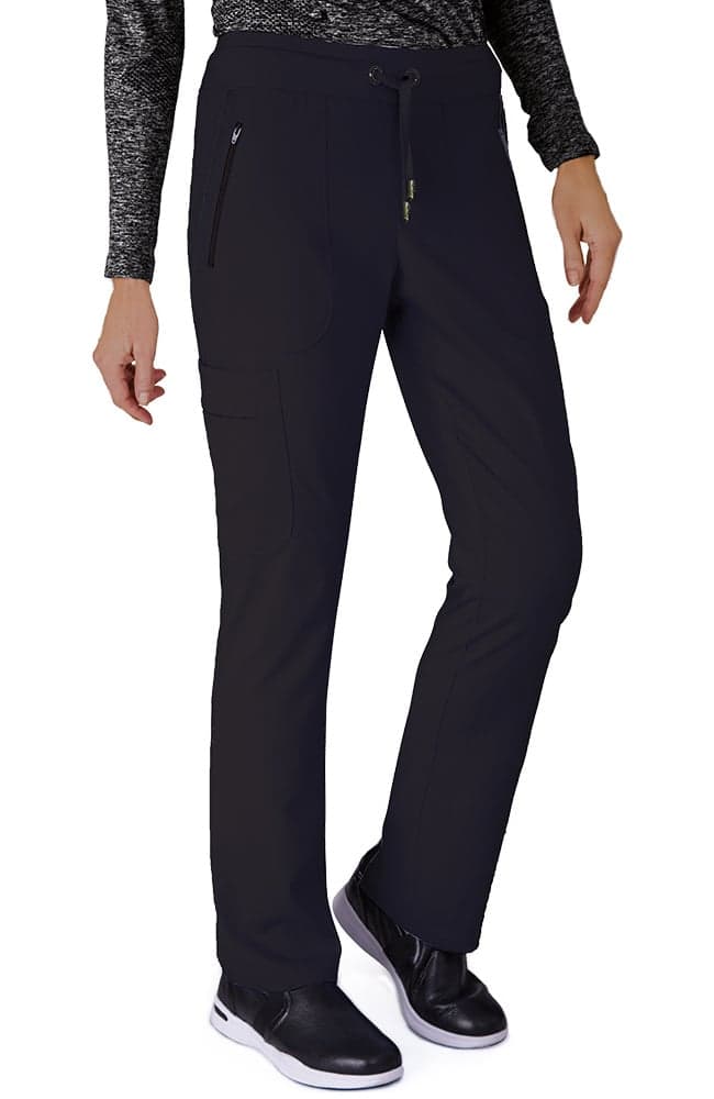 Grey's Anatomy Scrub Pant, 6-Pocket Cargo, Tall, Women's, Black, Modern Fit, Mid Rise, Straight Leg, X-Small, Each - Scrub Pant 6Pkt Cargo Tall - Image 1
