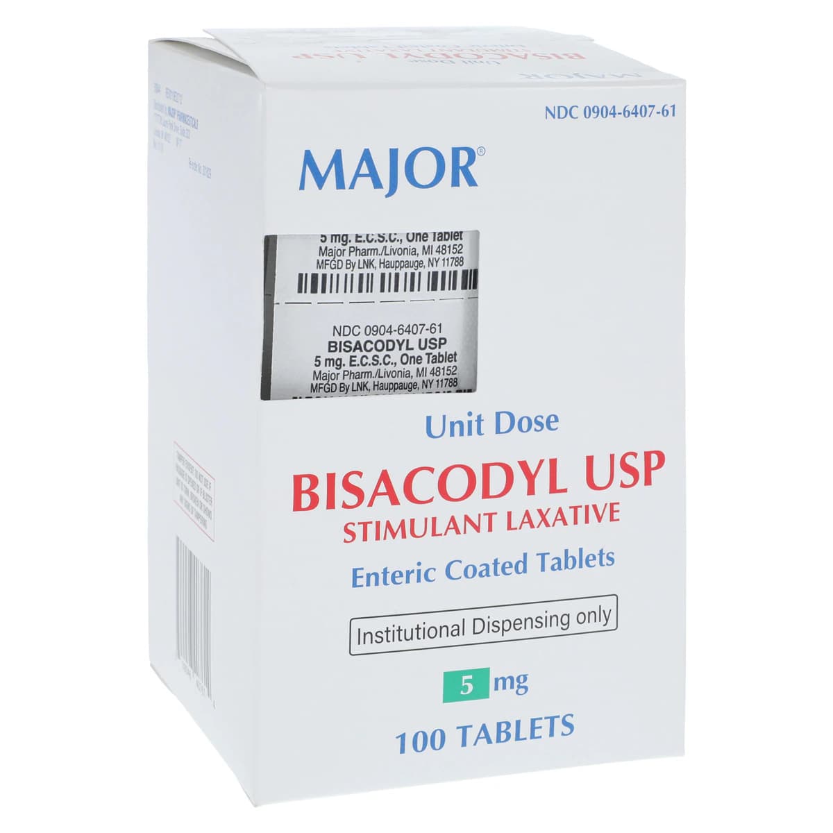 Bisacodyl EC Tablets UD, 5mg, 100/Box (10x10) - Bisacodyl EC Tablets UD - Image 1