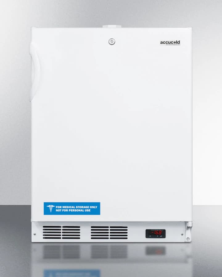 Accucold General Purpose Freezer, 3.1 Cu Ft, Right Hinge, Locking Door, -5 to 10F/-20 to -12C - Gen Purpos Frzr Frost Fr w/Lck - Image 1