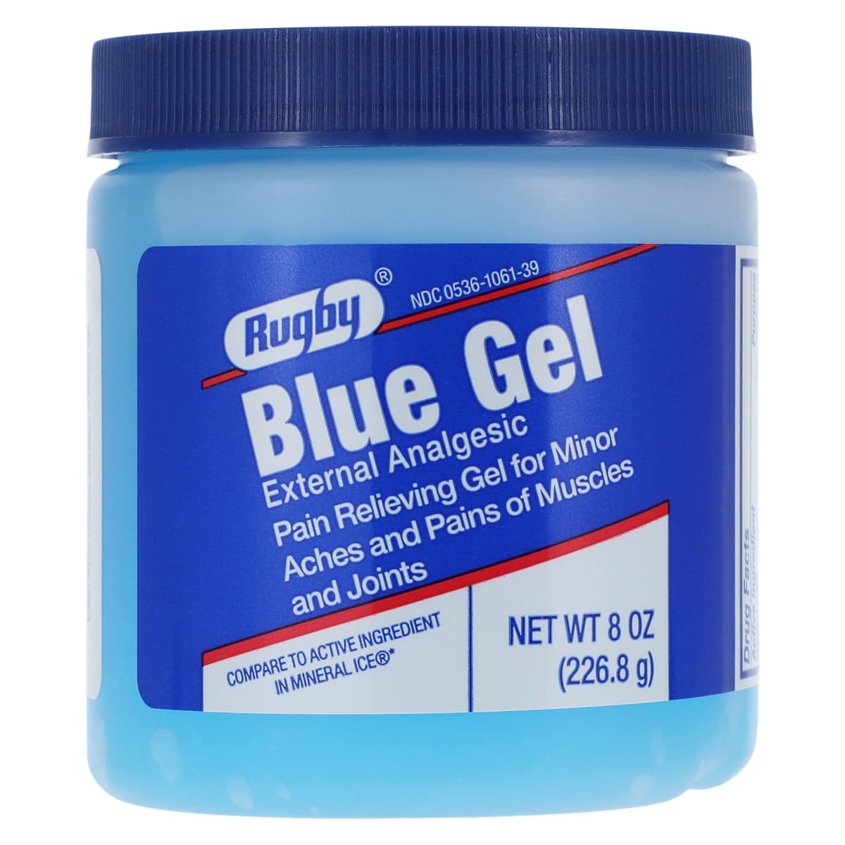 Blue Gel Ice Pain Relief Topical Gel, 2%, 8 oz Jar - Blue Gel Ice Pain Relief Gel - Image 1
